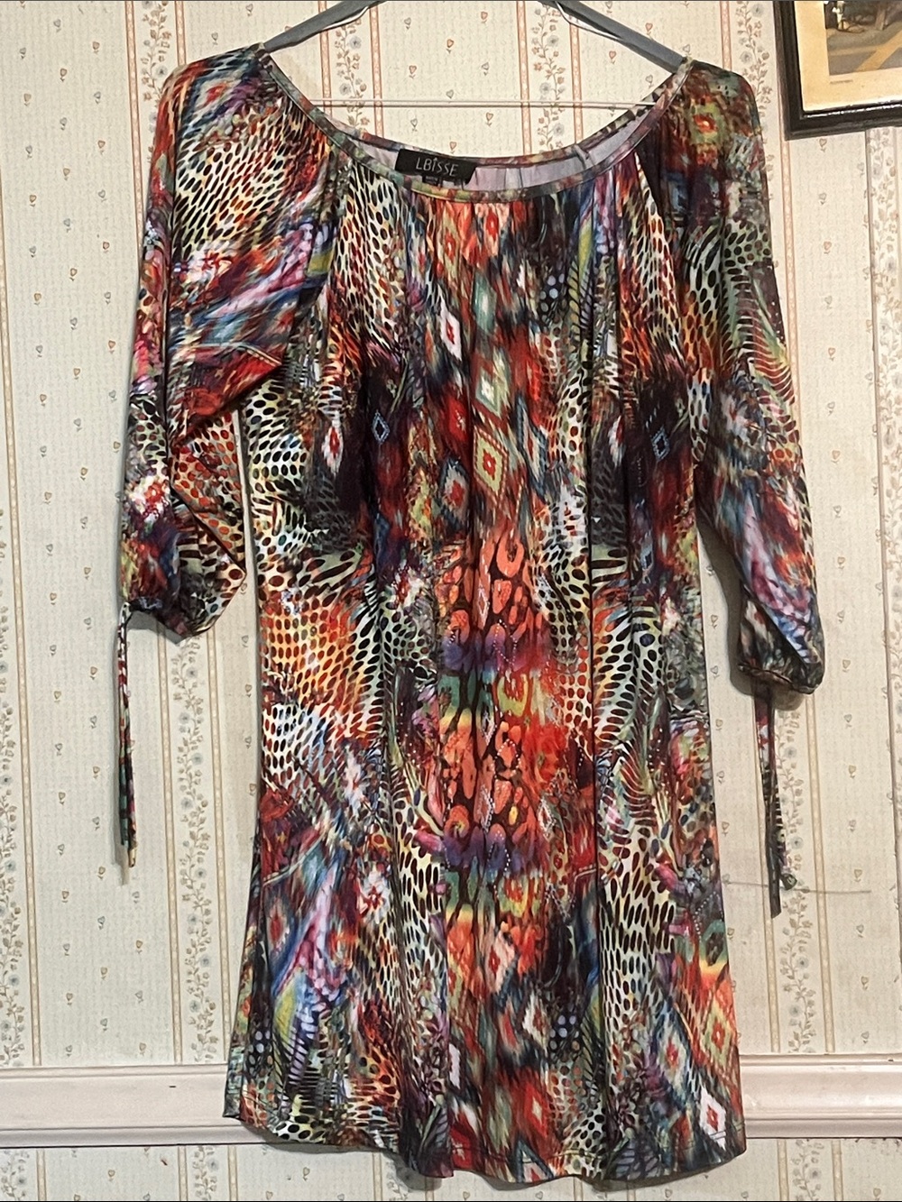Leisee Multicolor Printed Tunic Top - Red Multi